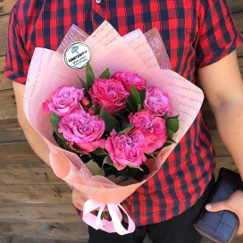 Букет с пионовидной розой